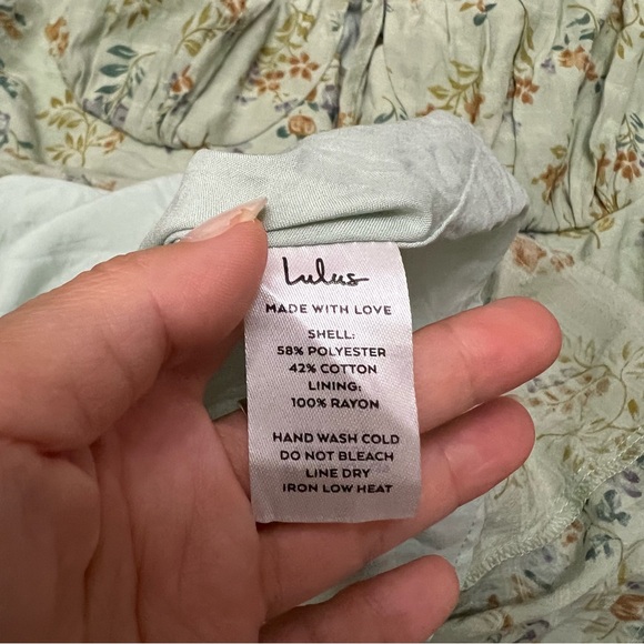 Lulu's sz L All Heart Floral Off the Shoulder Mini Dress - Picture 11 of 14